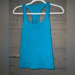Swiftly Racerback tank turquoise race length